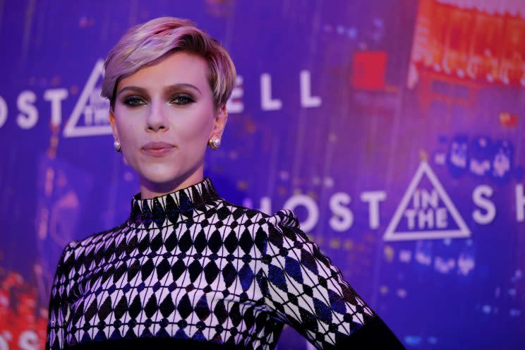 ScarJo… was ‘too beautiful’ for The Girl With The Dragon Tattoo – Credit: Reuters