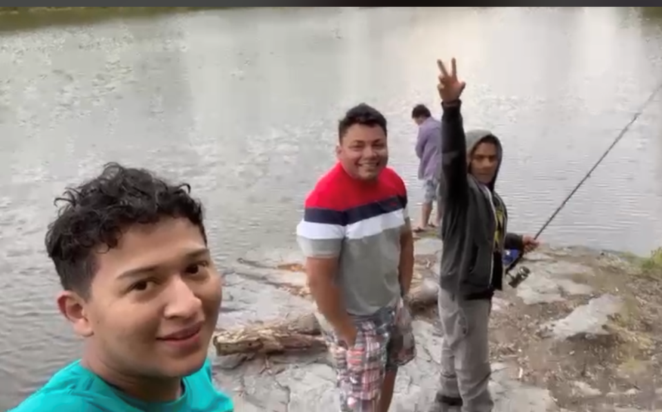 Marvin Fernandez Chicas (right) loved fishing and he and his friends and cousins frequently visited Nockamixon State Park to fish, family said.