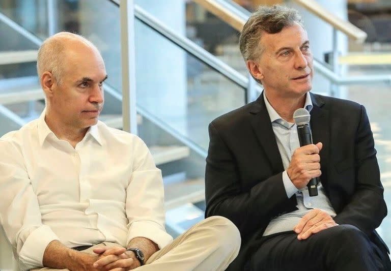 La foto que el expresidente Mauricio Macri compartió junto al jefe de Gobierno porteño, Horacio Rodríguez Larreta