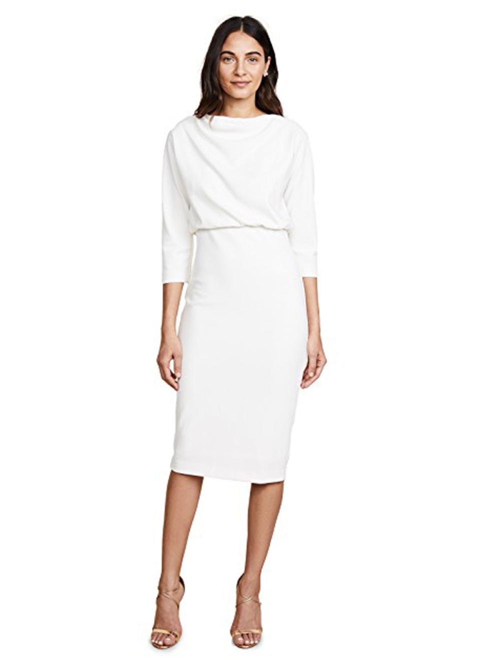 Badgley Mischka Collection Long-Sleeve Dress