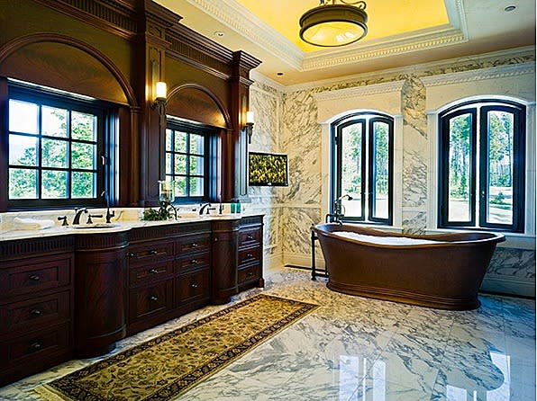 One of the home's eight bathrooms.