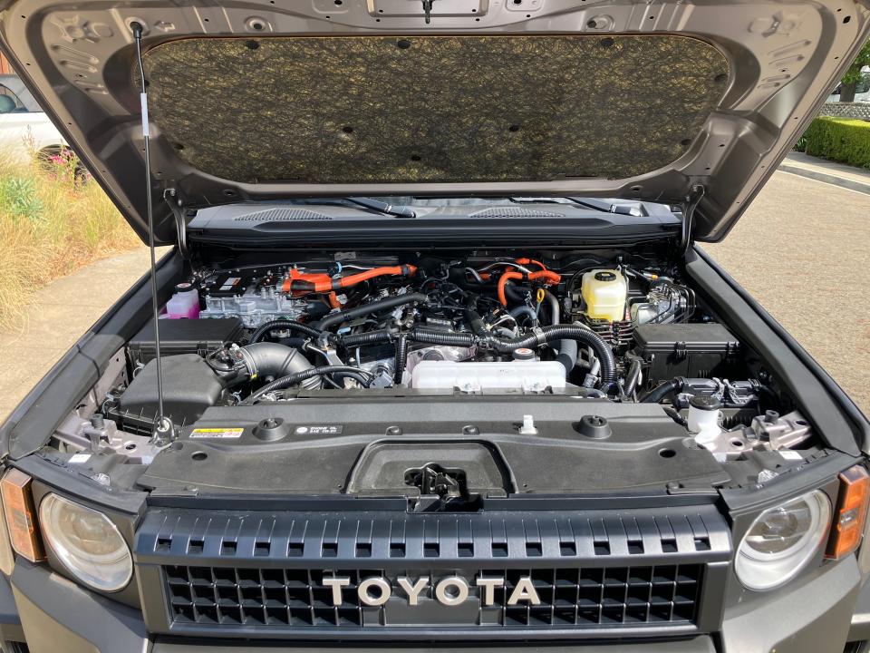 The engine of the new Toyota Land Cruiser