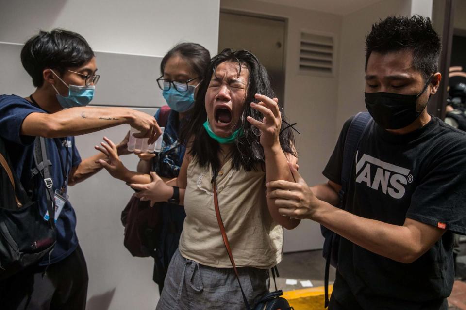 Protesters in Hong Kong (AFP via Getty Images)