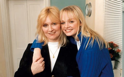 Bunton with her mum, Pauline, in 1997 - Credit: BBC