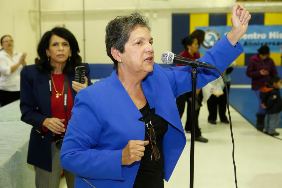 This 2015 file photo shows Isabel Villar, Director of El Centro Hispano of White Plains at the 41st Annual Three Kings Day hosted at St. Bernard's Church in White Plains on Jan. 4, 2015.