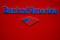 FILE PHOTO: A Bank of America logo is pictured in the Manhattan borough of New York City