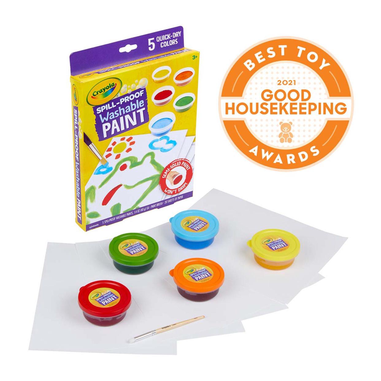 Crayola Spill Proof Washable Paint Set