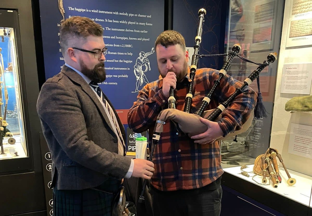 Give the bagpipes a go at the National Piping Centre (Richard Franks)