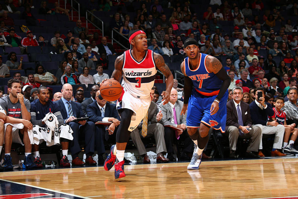 Bradley Beal got by Carmelo Anthony at least once. (Getty Images)