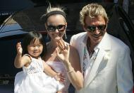 Hallyday married model Laeticia Boudou, who was 31 years his junior, and adopted two Vietnamese children