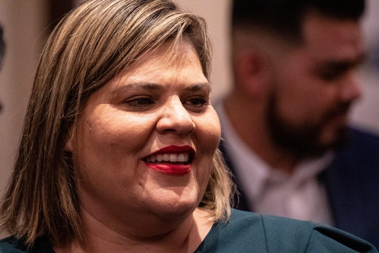 Arizona Sen. Raquel Terán attends the Brighter Future: Education, Equity and Empowerment celebration at the Renaissance Phoenix Downtown Hotel in Phoenix on May 31, 2023.