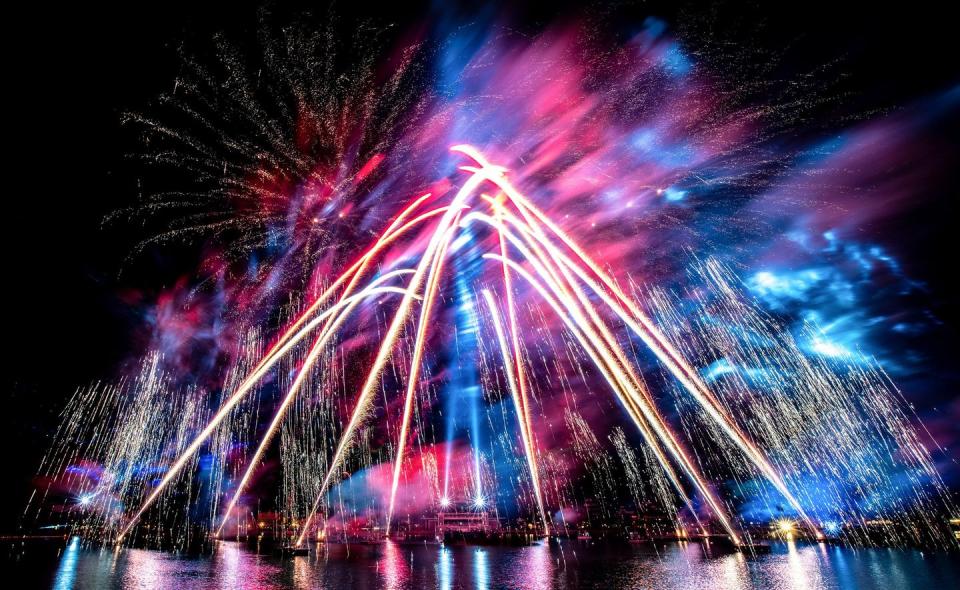 epcot forever the nighttime spectacular featuring fireworks, music and lighting effects over world showcase lagoon, returns july 1, 2021, to epcot at walt disney world resort in lake buena vista, fla the show highlights themes of innovation, exploration, imagination and celebration at the core of the parks past, present and future disney