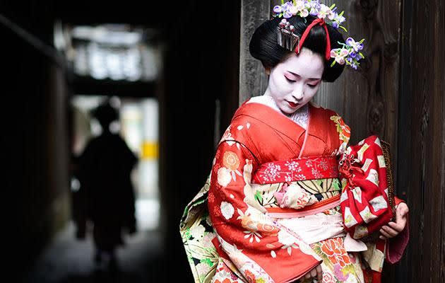 A young maiko in Kyoto. Photo: Getty