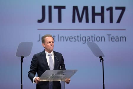 Investigators present latest findings in MH17 downing, in Nieuwegein