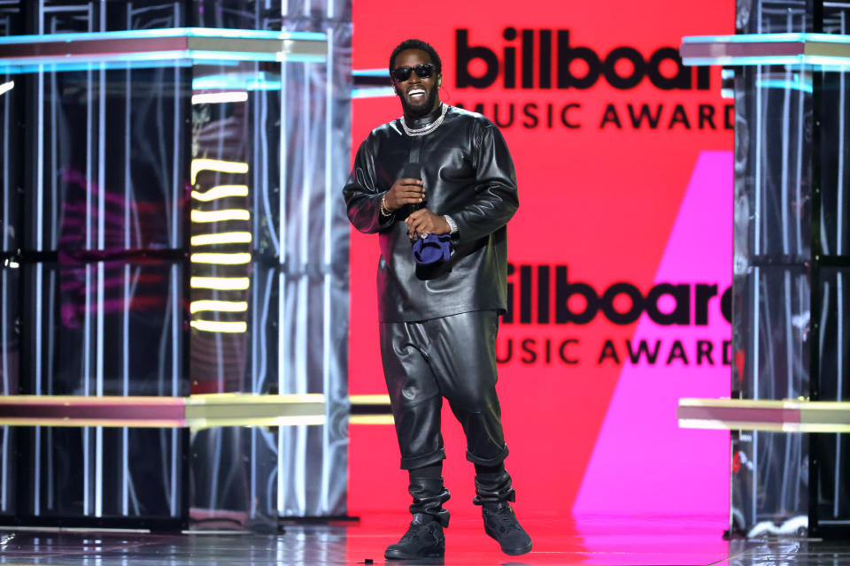 Host Sean “Diddy” Combs speaks onstage during the 2022 Billboard Music Awards at MGM Grand Garden Arena on May 15, 2022 in Las Vegas. - Credit: Amy Sussman/Getty Images for MRC