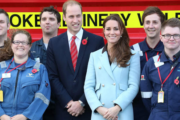 Duke & Duchess Of Cambridge Visit The Valero Pembroke Refinery