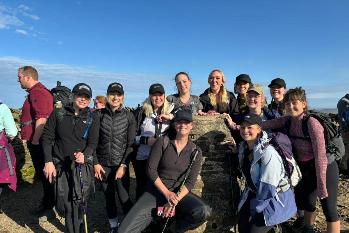 Mums from Riverside School Tadcaster during their Yorkshire Three Peaks Challenge <i>(Image: Submitted)</i>