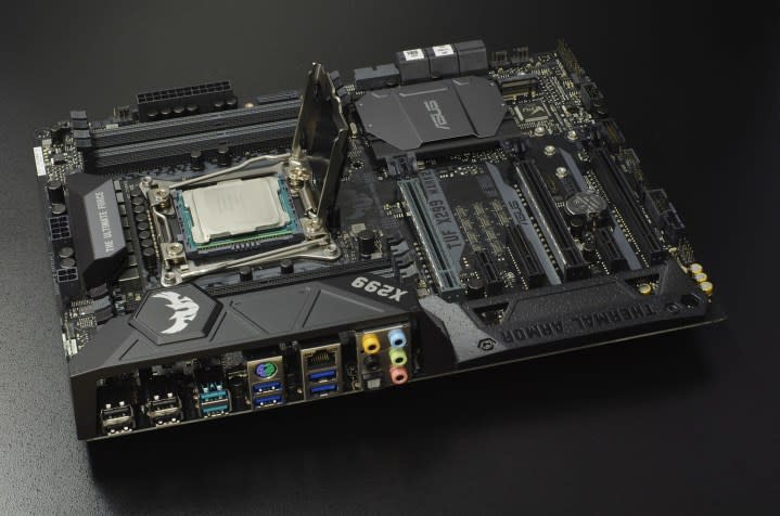 An Intel X299 motherboard.