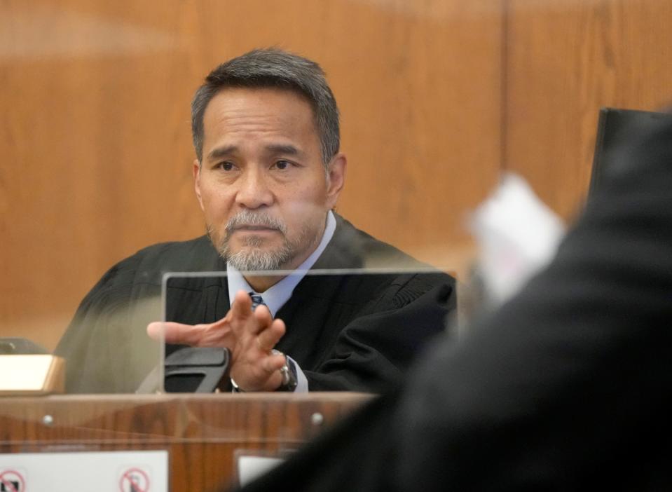 Administrative Magistrate Tony Paat conducts Eviction Court proceedings at Franklin County Municipal Court, where he could see up to 170 cases per day.