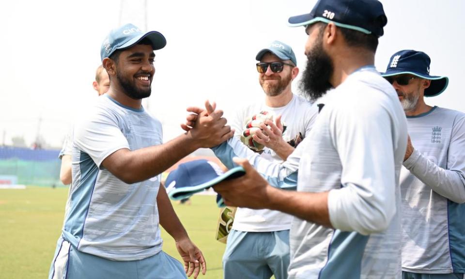 Rehan Ahmed received his ODI cap from Adil Rashid during the third one day international against Bangladesh this month.