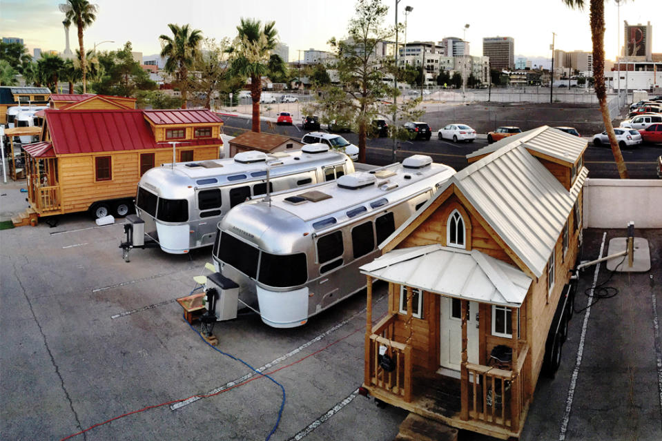 Some Zappos team members live in 240-square-foot trailers in nearby Airstream Park. - Credit: Courtesy of Zappos