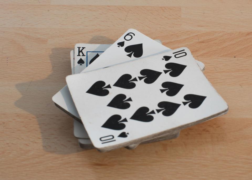 Play memory games with cards