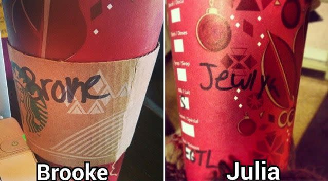 Brooke became 'Broke' after this Starbucks blunder. Photo: Instagram/StarbucksFails