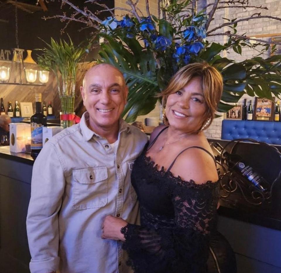 Maria Restaurant Owner Giovanni Cucullo, left, with Singer/Songwriter Brenda Starr. Photographed March 2024