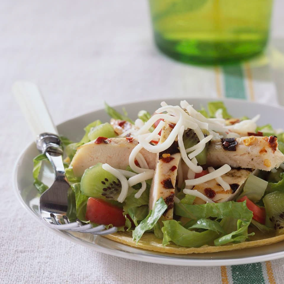 Kiwi Chicken Tostadas