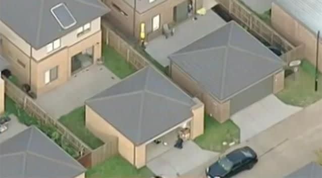 Detectives believe the bikies were meant to target another similar-looking house in the street. Photo: Channel 7