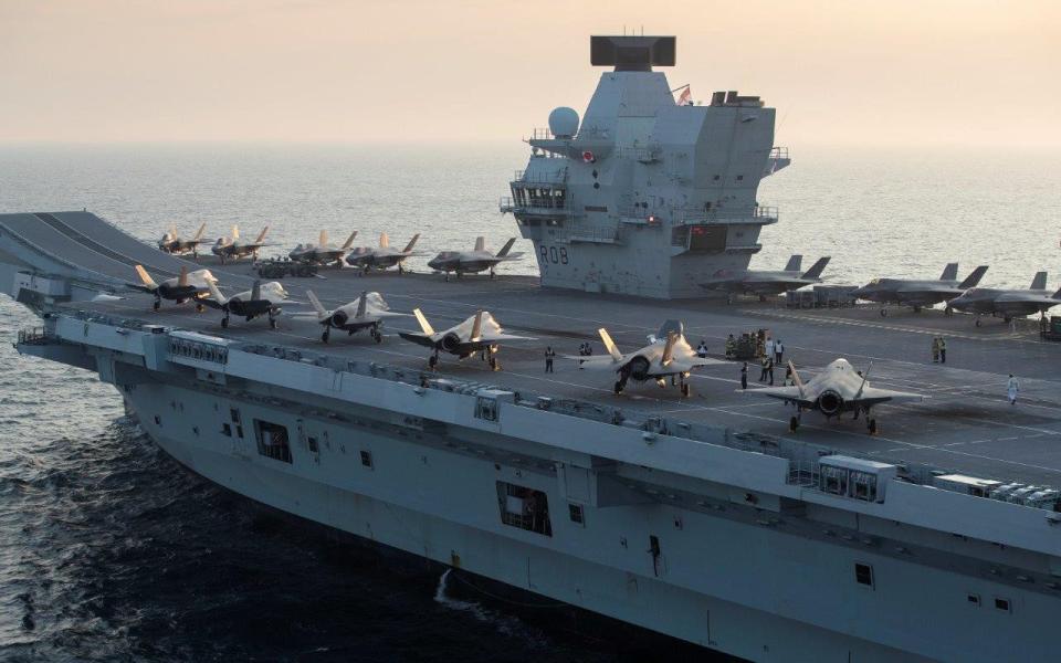 Royal Navy aircraft carrier