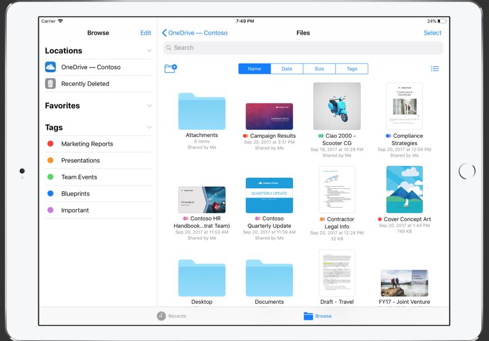 Microsoft Adds Support For Ios Files App Drag And Drop To Onedrive