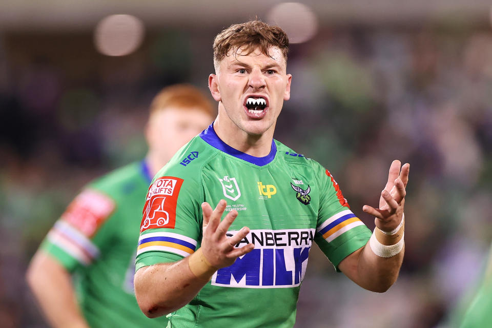 George Williams (pictured) calls for the ball during the round 11 NRL match.