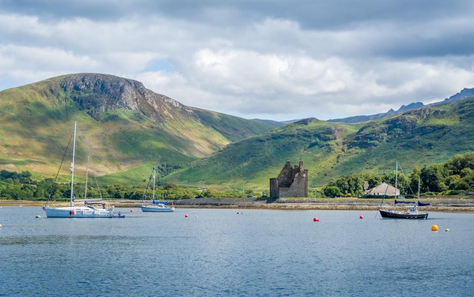 Arran island in Scotland