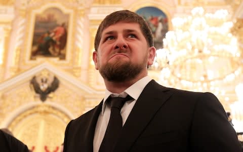 Mr Kadyrov, a 41-year-old former separatist fighter who went over to the Kremlin in 2000, has ruled Chechnya since 2005 and is known to be a bitter enemy of Isis - Credit: Sasha Mordovets/Getty