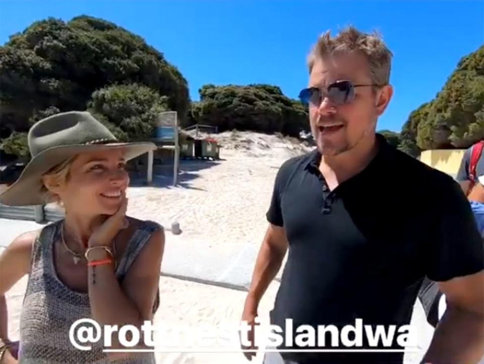 Elsa Pataky and Matt Damon | Chris Hemsworth/Instagram