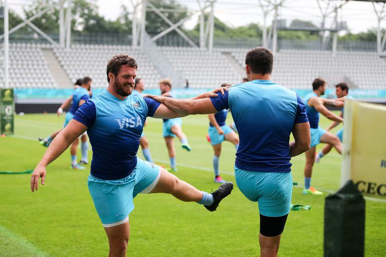 Julián Montoya sonriente; el hooker está ante el primer partido como capitán de los Pumas.