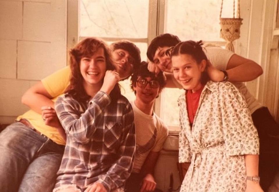 A young Toni Covington, left, with her siblings and cousins.