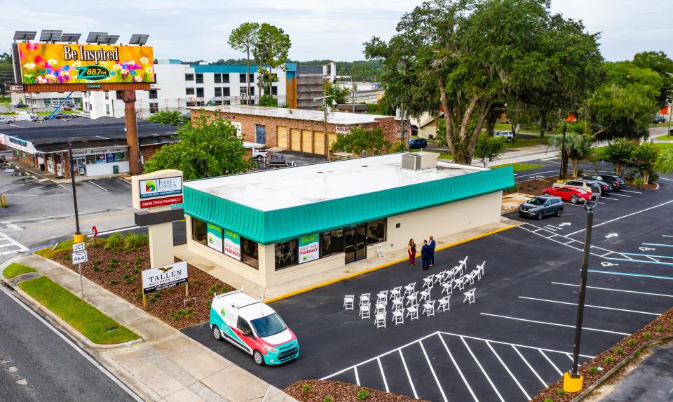 The Heart of Florida Health Center's newest addition: a drive-thru pharmacy on Pine Avenue, just north of 17th Street, in Ocala. The building once housed a Wendy's restaurant.
