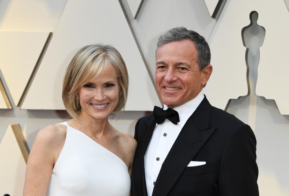 Walt Disney Company CEO Robert Iger and wife journalist Willow Bay arrive for the 91st Annual Academy Awards at the Dolby Theatre in Hollywood, California on February 24, 2019. (Photo: MARK RALSTON/AFP/Getty Images)