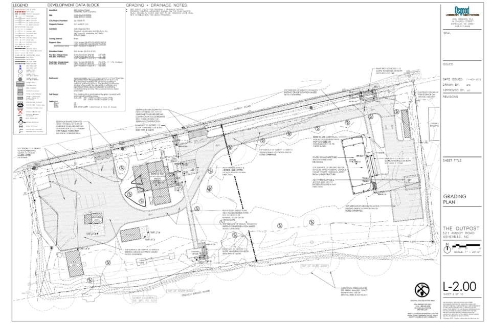 Plans for The Outpost submitted to the city. Created Nov. 11, 2022.