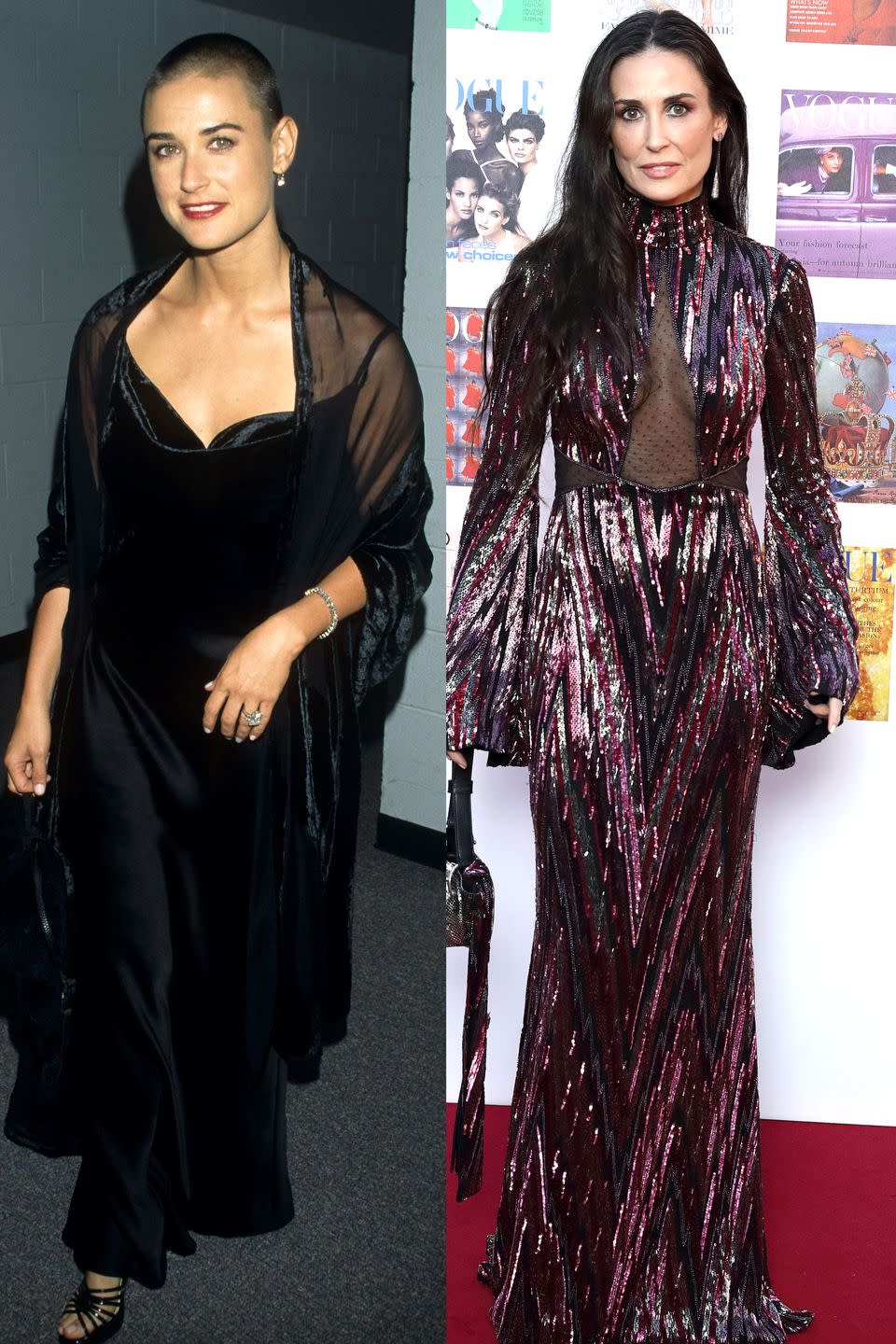 Demi Moore 1996 v. Now