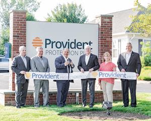 Pictured (L-R) Robert Capozzoli, SVP, Chief Marketing Officer, Provident Bank; Robert McNerney, Member, Board of Directors, Provident Bank; George Lista, President & CEO, Provident Protection Plus; John Kuntz, SEVP, Chief Administrative Officer, Provident Bank; Carolyn Powell, EVP, Chief Human Resources Officer, Provident Bank; Walter Sierotko, EVP, Chief Lending Officer, Provident Bank.