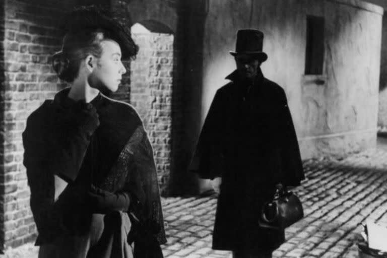 Una escena de la película Jack The Ripper, de 1959