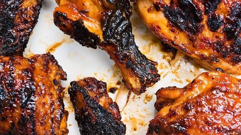 Bourbon-Chile Barbecue Grilled Chicken