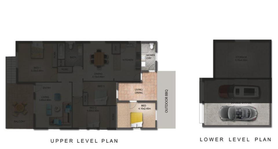 The floor plan of the listing.