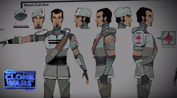 Character studies for Saw Gerrera in 'Star Wars: The Clone Wars' (Lucasfilm)