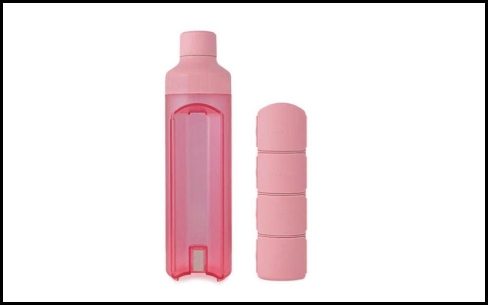 Pink Daily Pill Box Water Bottle best beauty gift for christmas