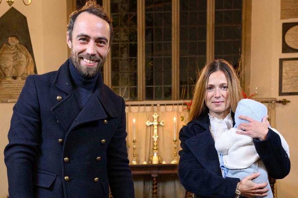 <p>TheImageDirect.com</p> James Middleton, Alizee Thevenet and baby Inigo attend the Dogs Trust Carol Concert at Chelsea Old Church in London on Dec. 7.