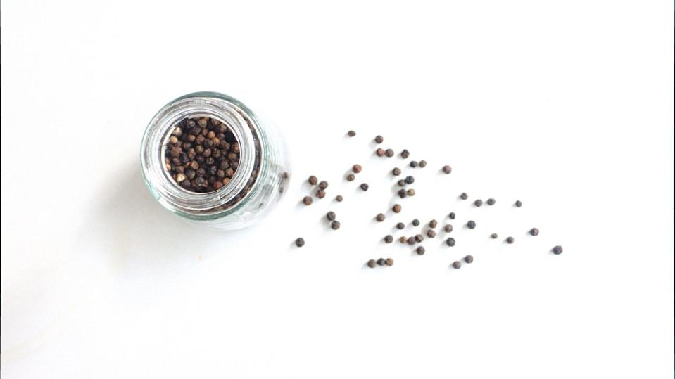 <p>Black pepper houses powerful pro-health effects. In addition to being both an antioxidant and an antibacterial, black pepper helps with weight loss because it stimulates the breakdown of fat cells.</p>